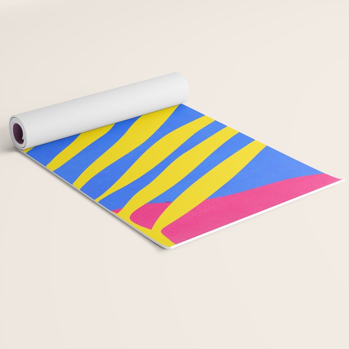 Neon Summer Abstract Art Yoga Mat Gallery Image 2