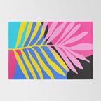 Neon Summer Abstract Art Rug Gallery Image 2