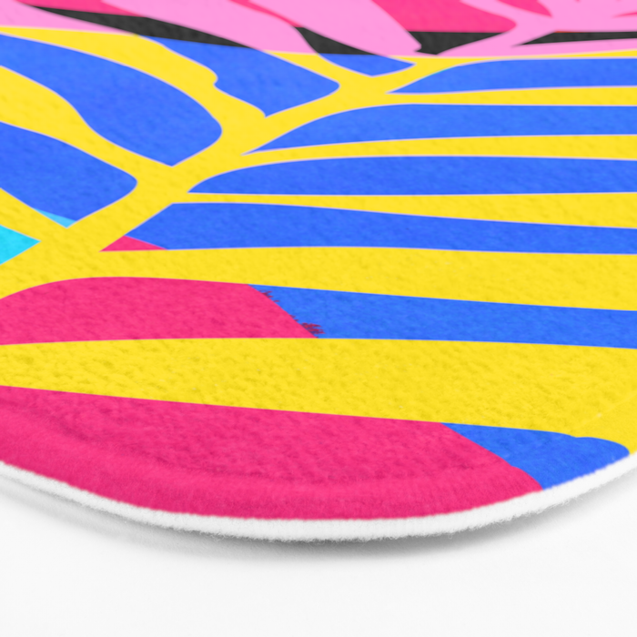 Neon Summer Abstract Art Bath Mat Gallery Image 3