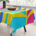 Neon Summer Abstract Art Tablecloth Gallery Image 3