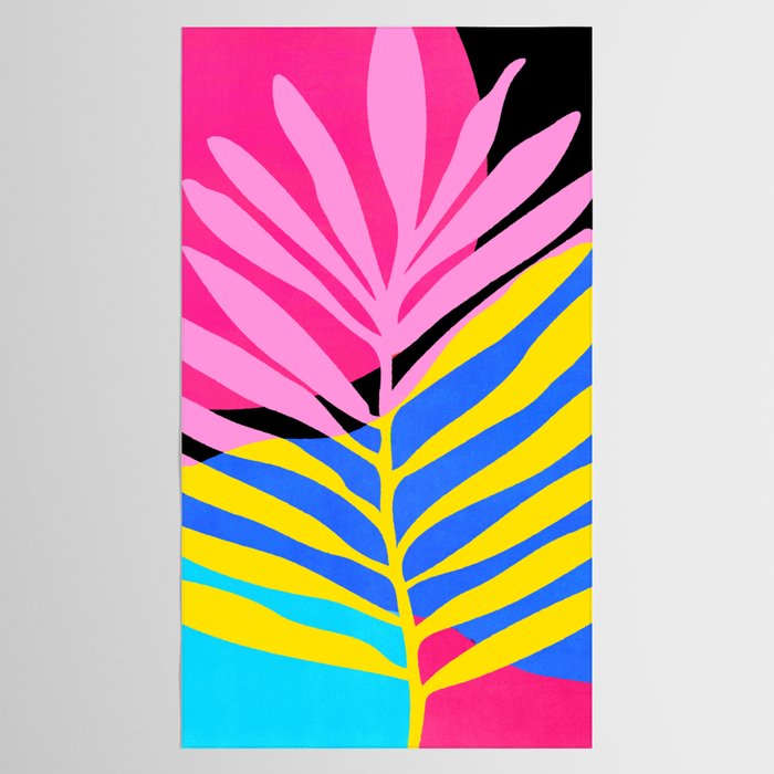 Neon Summer Abstract Art Tablecloth Gallery Image 2