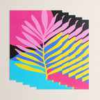 Neon Summer Abstract Art Wrapping Paper Gallery Image 3