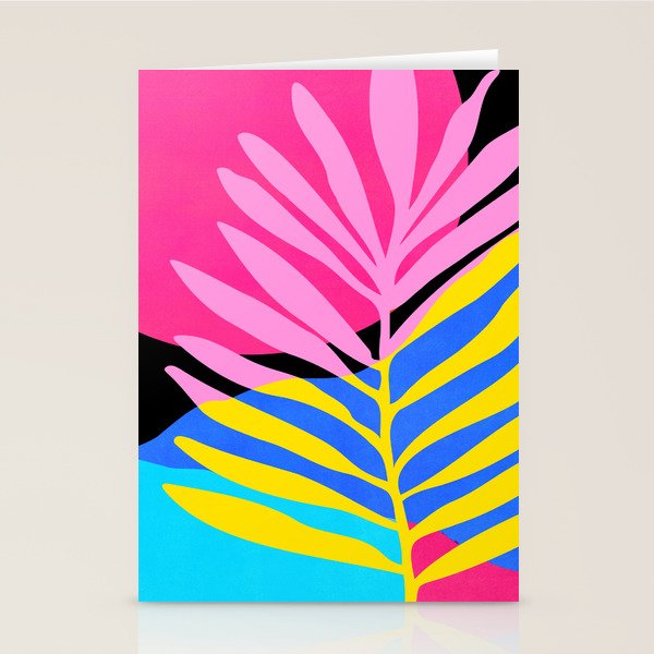 Neon Summer Abstract Art Stationery Card Gallery Image 1