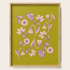 Art déco Floral  Serving Tray Gallery Image 1