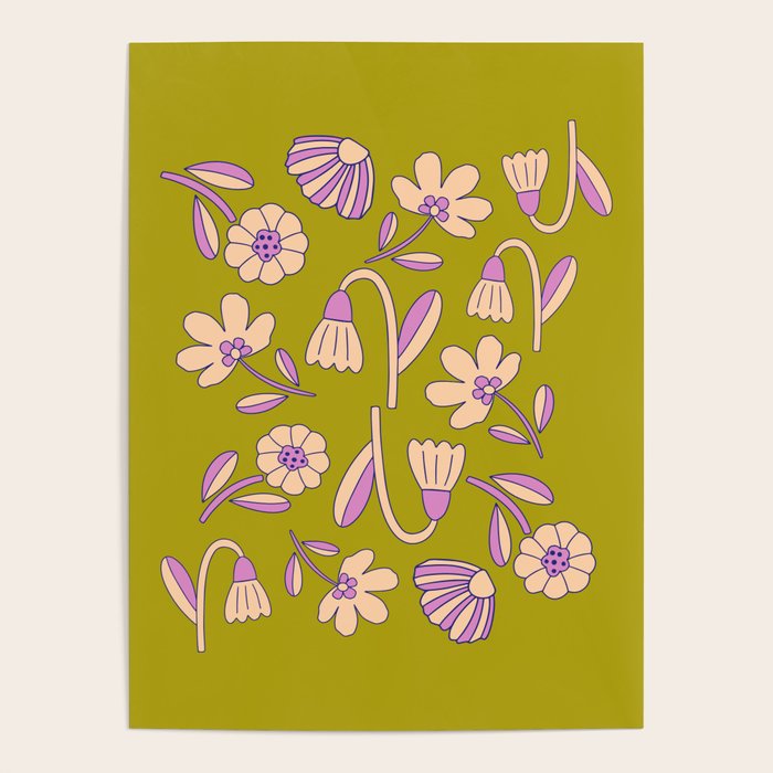 Art déco Floral  Poster Gallery Image 1
