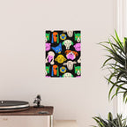 Funny colorful dog cartoon pattern Poster Gallery Image 2