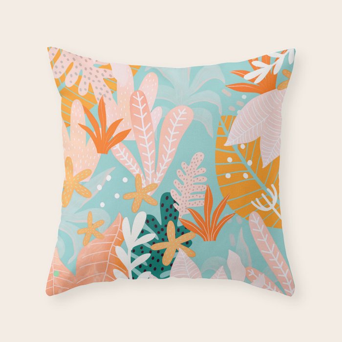 Into the jungle - dusk Throw Pillow Gallery Image 6