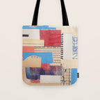 Abstract Mixed Media Collage #2 Tote Bag Gallery Image 1