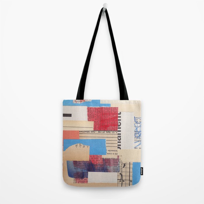 Abstract Mixed Media Collage #2 Tote Bag Gallery Image 2