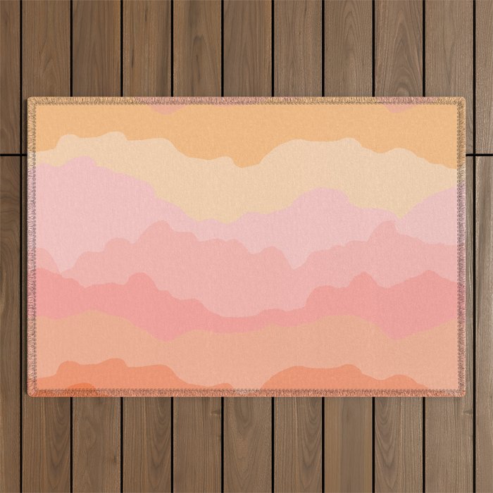 Summer Beach Sunset Sunrise Outdoor Rug Gallery Image 1