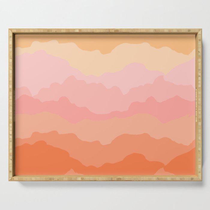 Summer Beach Sunset Sunrise Serving Tray Gallery Image 1