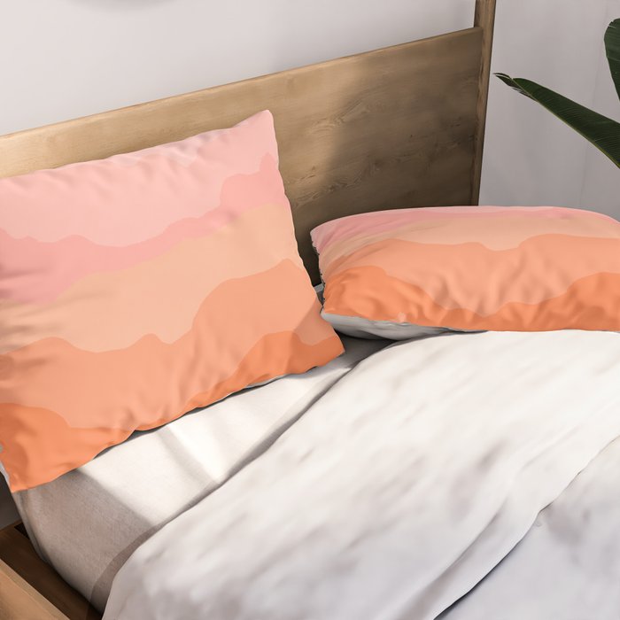 Summer Beach Sunset Sunrise Pillow Sham Gallery Image 2
