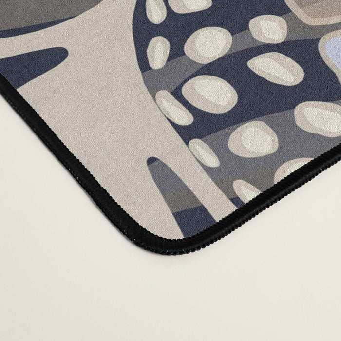 Abstract Retro Boho Butterfly Zebra Pattern â¢ Earthy Nature Desk Mat Gallery Image 4