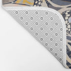 Abstract Retro Boho Butterfly Zebra Pattern â¢ Earthy Nature Bath Mat Gallery Image 2