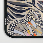 Abstract Retro Boho Butterfly Zebra Pattern â¢ Earthy Nature Laptop Sleeve Gallery Image 3