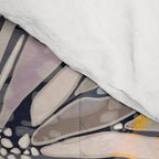 Abstract Retro Boho Butterfly Zebra Pattern â¢ Earthy Nature Comforter Gallery Image 4