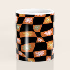 Retro floral check 1 Coffee Mug Gallery Image 4