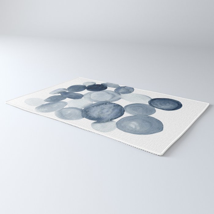 Pebbles Watercolor Abstract Rug Gallery Image 3