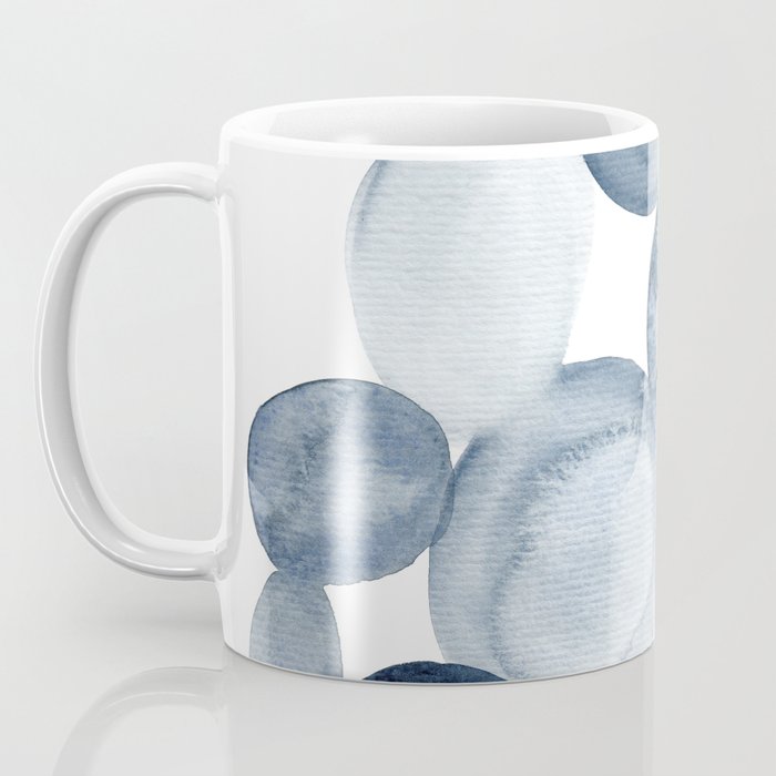 Pebbles Watercolor Abstract Coffee Mug Gallery Image 3