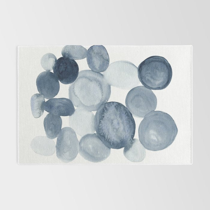 Pebbles Watercolor Abstract Rug Gallery Image 2