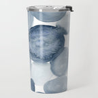 Pebbles Watercolor Abstract Travel Mug Gallery Image 2