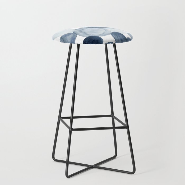 Pebbles Watercolor Abstract Stool Gallery Image 1