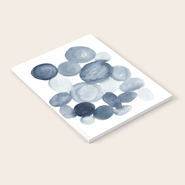 Pebbles Watercolor Abstract Notebook Gallery Image 1
