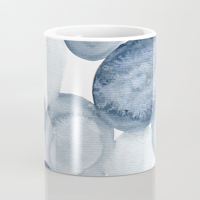 Pebbles Watercolor Abstract Coffee Mug Gallery Image 4