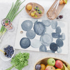 Pebbles Watercolor Abstract Cutting Board Gallery Image 2