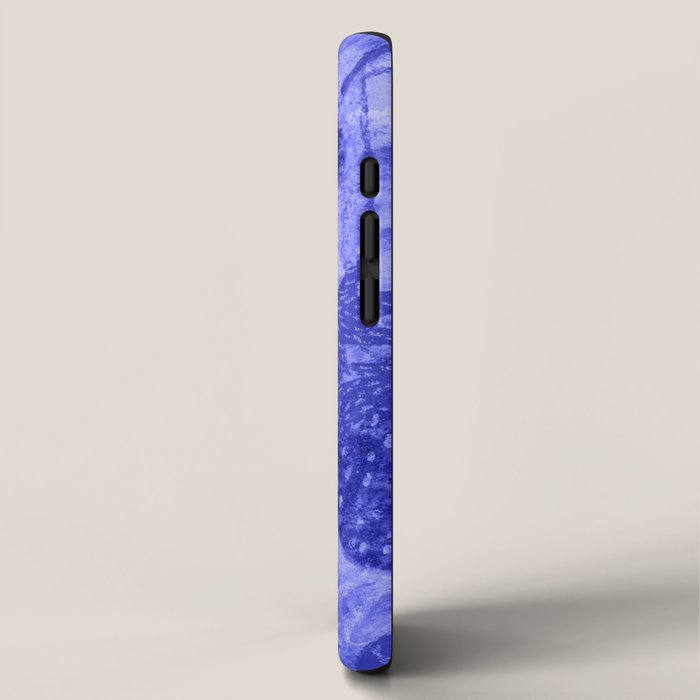 Strawberry Garden in Botanical Blue iPhone Case Gallery Image 2