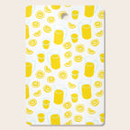 Fresh lemonade fruit drink cartoon pattern Cutting Board Gallery Image 1
