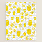 Fresh lemonade fruit drink cartoon pattern Jigsaw Puzzle Gallery Image 1