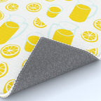 Fresh lemonade fruit drink cartoon pattern Rug Gallery Image 4