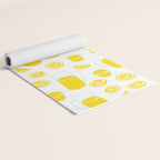 Fresh lemonade fruit drink cartoon pattern Yoga Mat Gallery Image 2