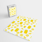 Fresh lemonade fruit drink cartoon pattern Jigsaw Puzzle Gallery Image 2