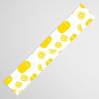 Fresh lemonade fruit drink cartoon pattern Table Runner Gallery Image 3