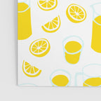 Fresh lemonade fruit drink cartoon pattern Poster Gallery Image 3
