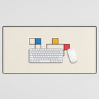 Bauhaus Blocks Desk Mat Gallery Image 1