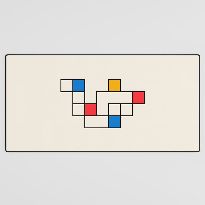 Bauhaus Blocks Desk Mat Gallery Image 3