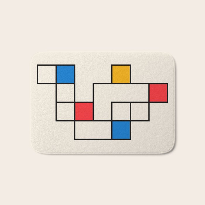 Bauhaus Blocks Bath Mat Gallery Image 1
