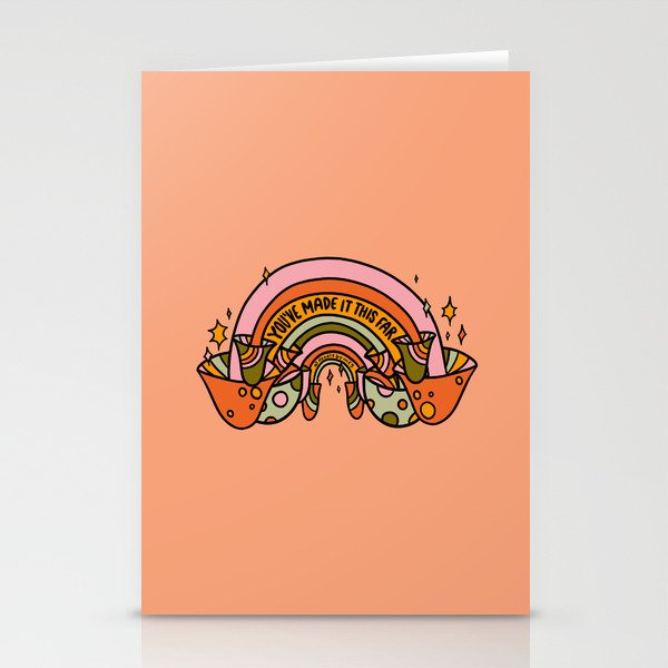Mushroom Rainbow Stationery Card Gallery Image 1