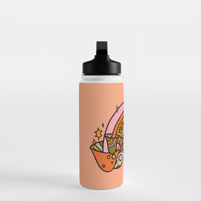 Mushroom Rainbow Water Bottle Gallery Image 3