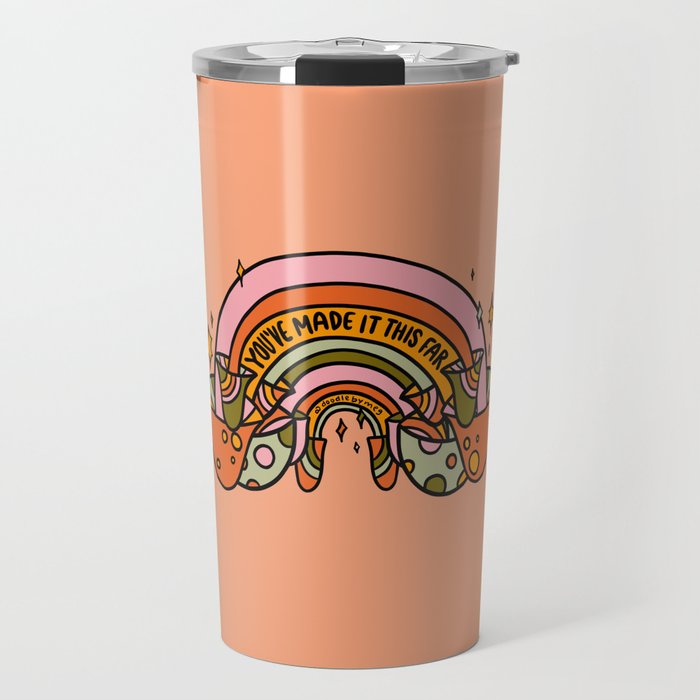 Mushroom Rainbow Travel Mug