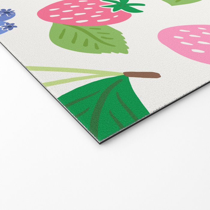 Strawberries and Cherries - Bright Colors Welcome Mat Gallery Image 2
