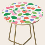 Strawberries and Cherries - Bright Colors Side Table Gallery Image 2