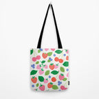 Strawberries and Cherries - Bright Colors Tote Bag Gallery Image 2
