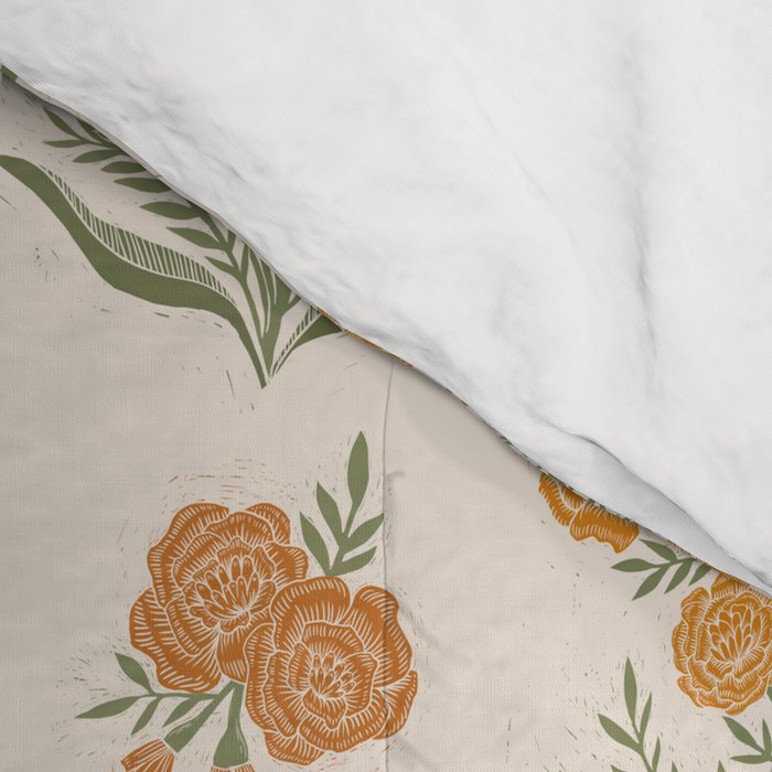 Marigold Block Print Comforter Gallery Image 4