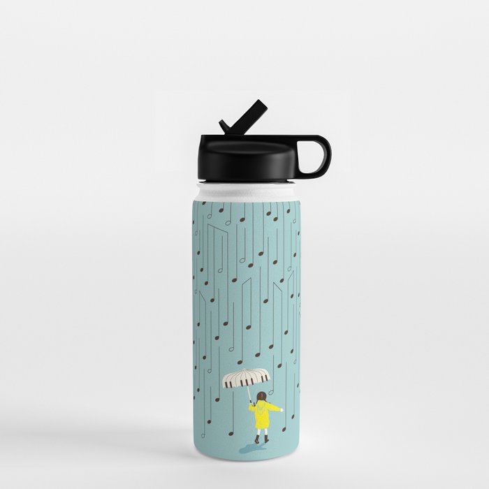 Singing in the Rain v2 Water Bottle Gallery Image 1