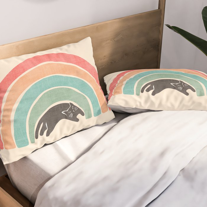 I'ma wittle wainbow Pillow Sham Gallery Image 2