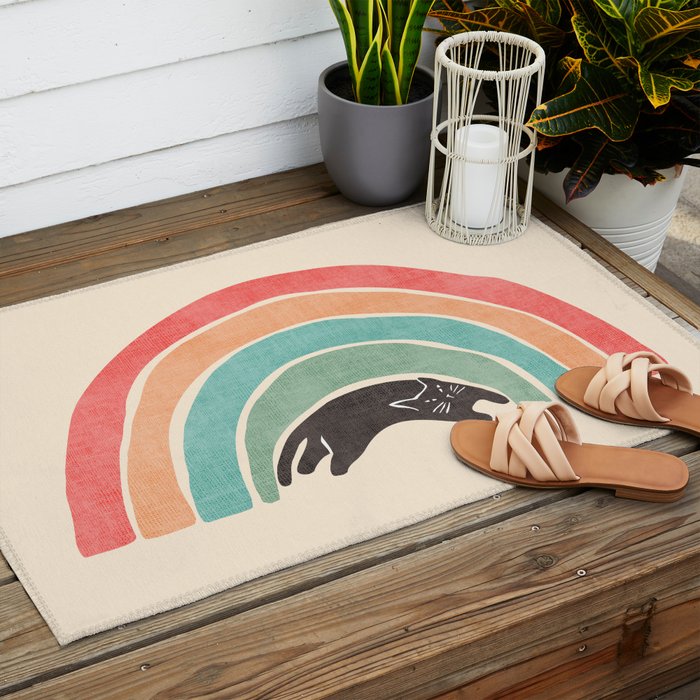 I'ma wittle wainbow Outdoor Rug Gallery Image 2